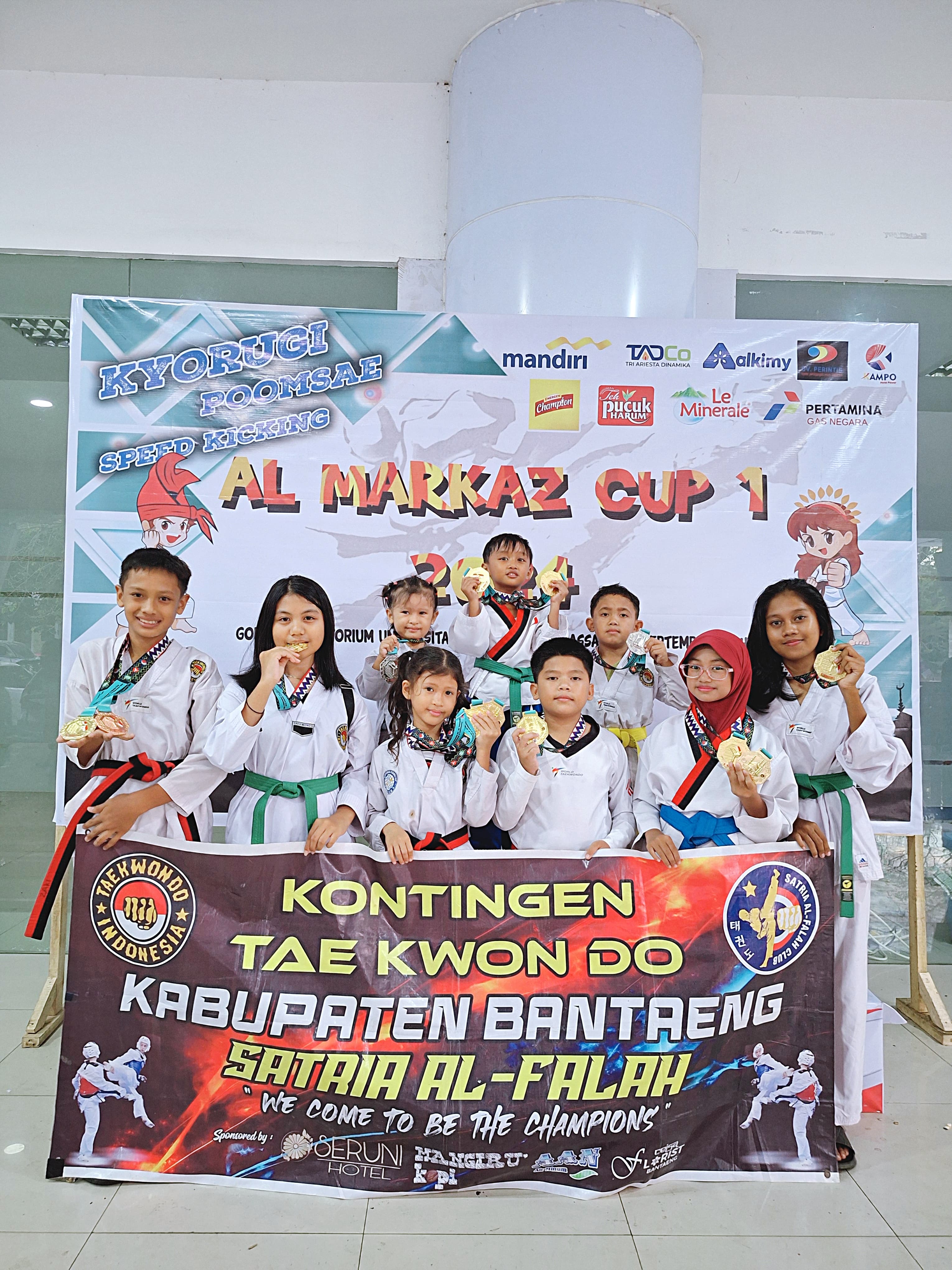 Berkat Huadi Group, Taekwondo Bantaeng Sukses Cetak Sejarah di Al-Markaz Cup